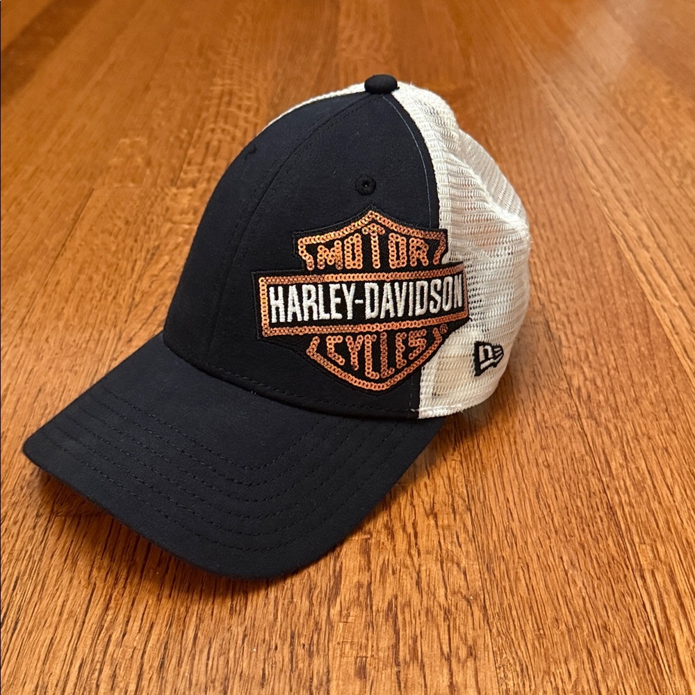 Harley-Davidson Sequin Bar & Shield Trucker Hat